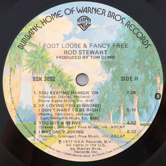 Rod Stewart – Foot Loose & Fancy Free - 1977 Stereo 12" LP Vinyl Record BSK 3092 - Picture 11 of 16